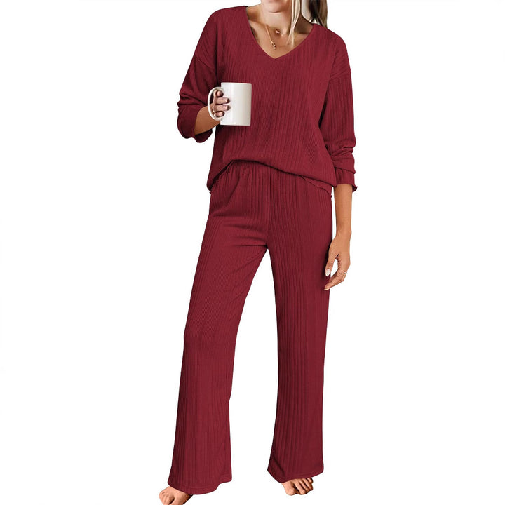 Damer Bekväm Pyjamajacka med elegant V-hals och lös passform Eva Jonsson