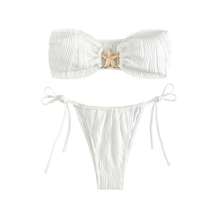 Damen Bandeau-Bikini mit dekorativem Muschelverschluss Echo Archiv