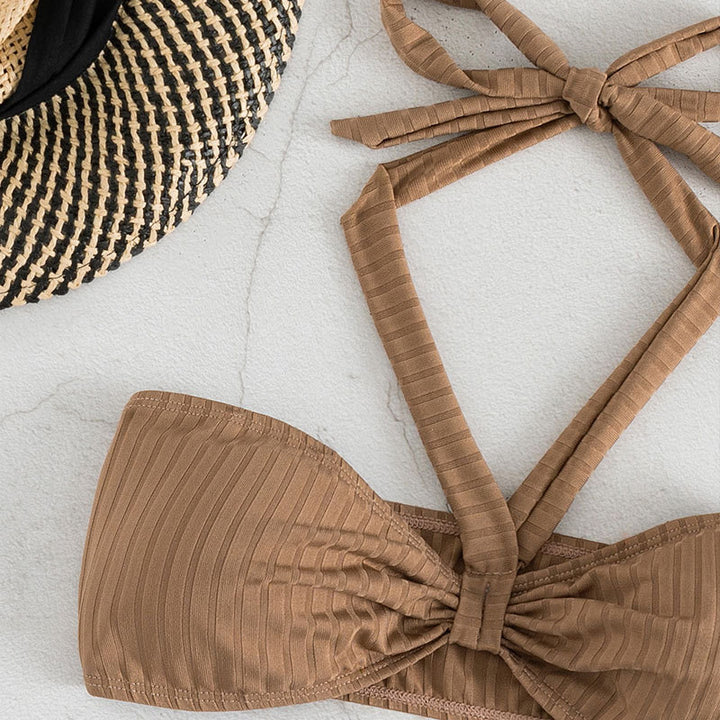 Damen Bandeau-Bikini mit modischem Drapé-Design Echo Archiv