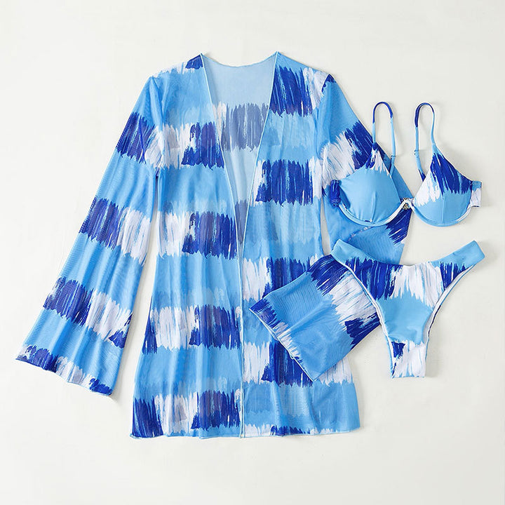 Damer Bikiniset med transparent kimono och modern design Mirla-Eva Jonsson