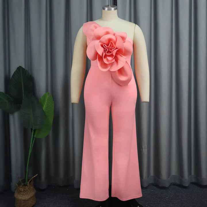 Damer Elegant Jumpsuit med blommig axeldetalj Mirla-Eva Jonsson