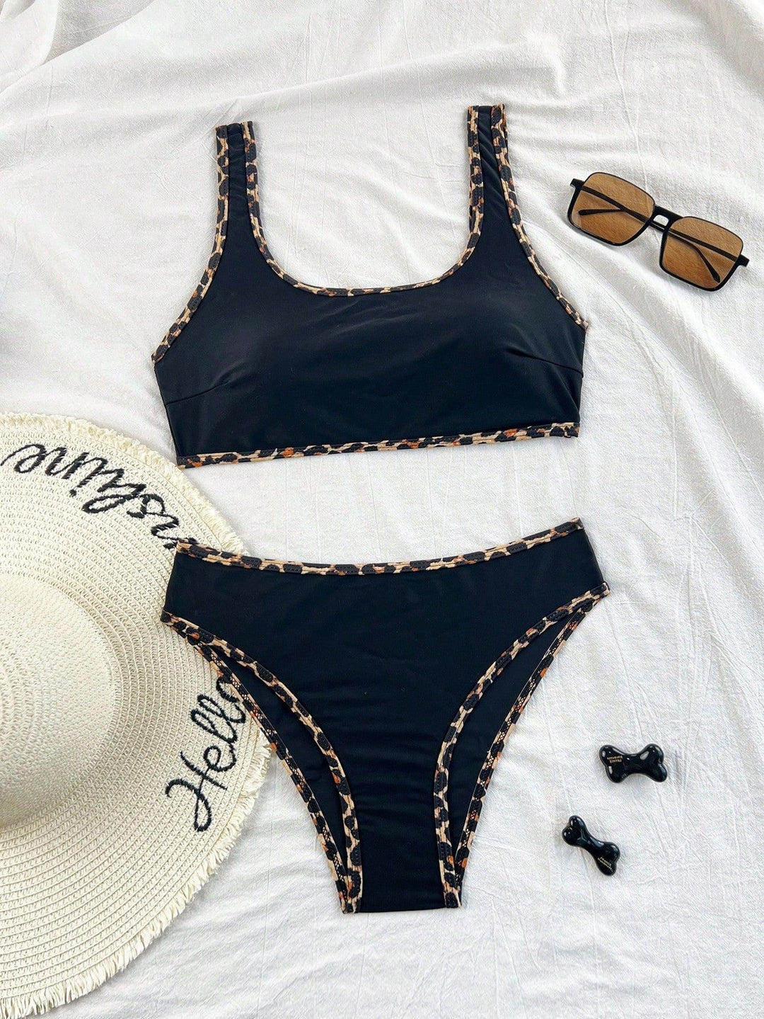 Damen Bikini-Set mit trendigem Leopardenmuster Echo Archiv