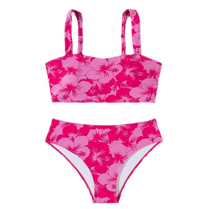 Damen Bikini-Set mit breiten Trägern und floralem Muster Echo Archiv