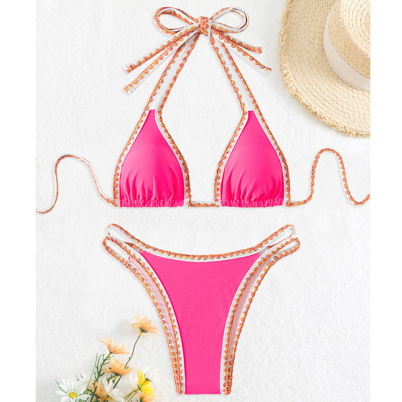 Damen Triangel-Bikini mit dekorativen Bändern Echo Archiv