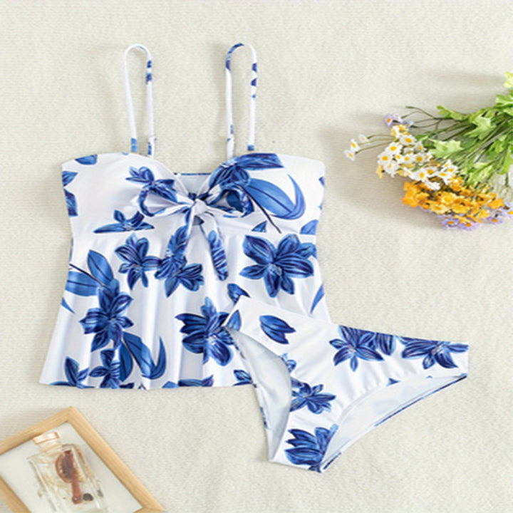 Damen Bademode Tankini-Set mit floralem Design und verstellbaren Trägern Echo Archiv