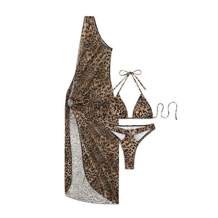 Damer Triangel-Bikini med transparent strandrock Mirla-Eva Jonsson