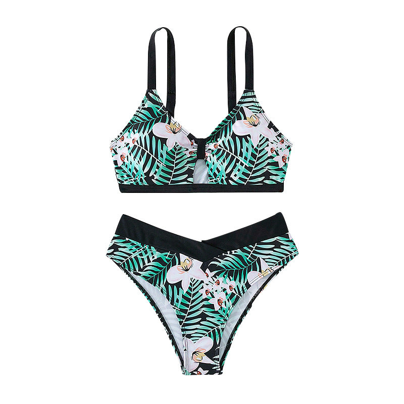 Damen Bikini-Set mit floralem Design und verstellbaren Trägern Echo Archiv