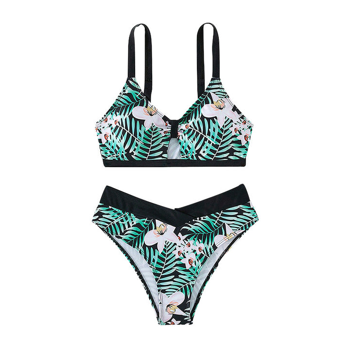 Damen Bikini-Set mit floralem Design und verstellbaren Trägern Echo Archiv