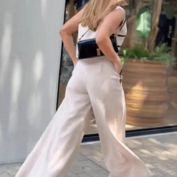 Damer avslappnad, randig Crop-Top Eva Jonsson