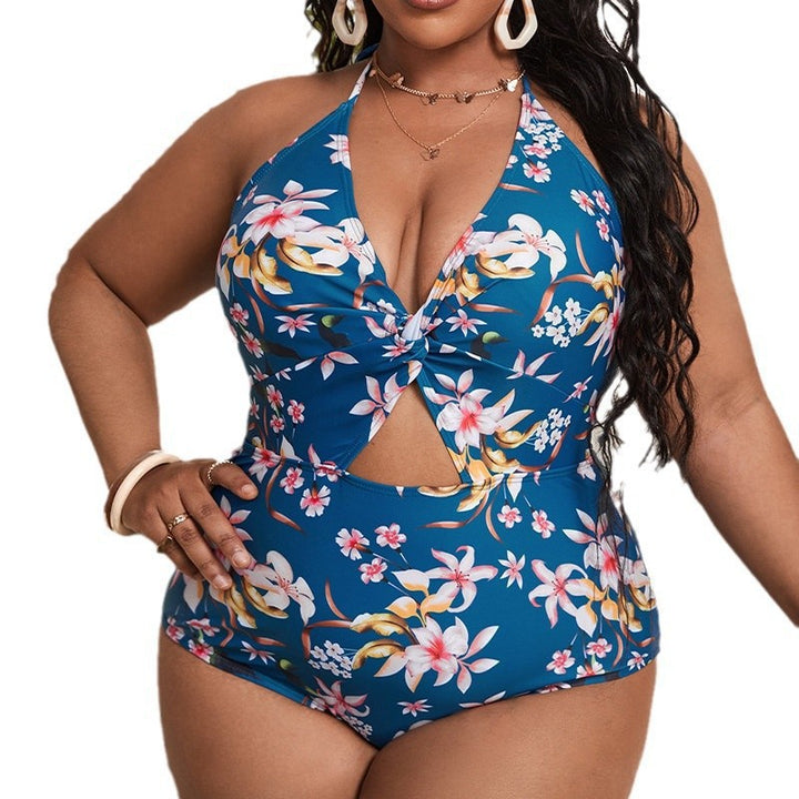Damen Blütenmuster Einteiler Badeanzug mit Cut-Out-Design Echo Archiv