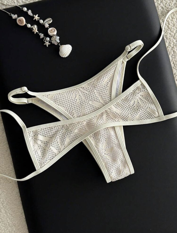Damen Zweiteiliger Bikini mit elegantem Streifenmuster Echo Archiv
