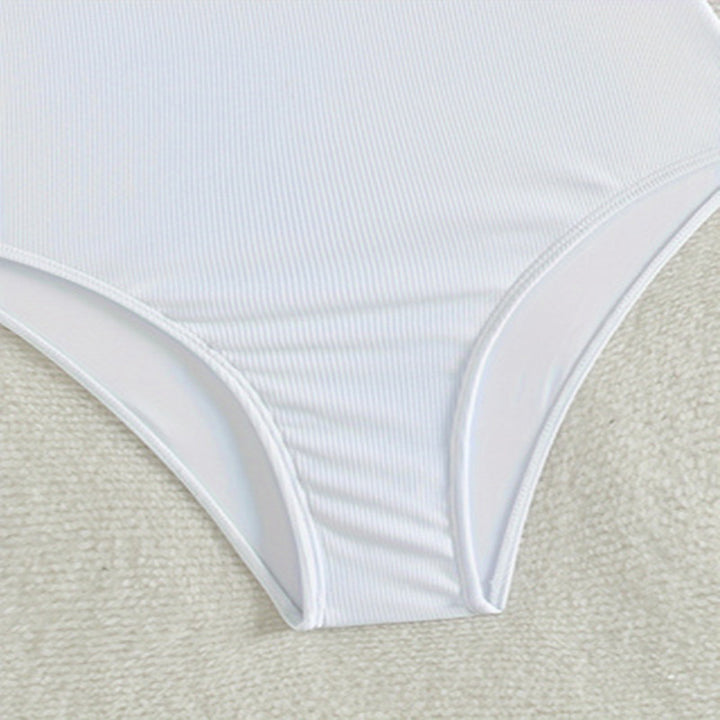 Damen asymmetrischer Einteiler Badeanzug mit Schleifen-Details Echo Archiv