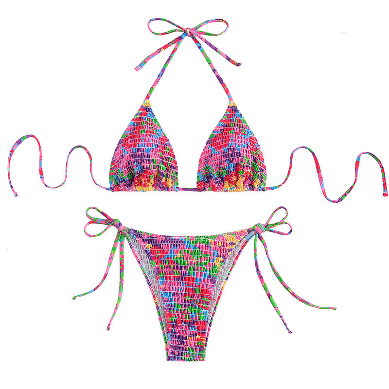 Damen Bunte Triangle-Bikini Echo Archiv