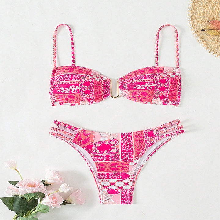 Damen Bandeau-Bikini mit eleganten Schnürdetails Echo Archiv
