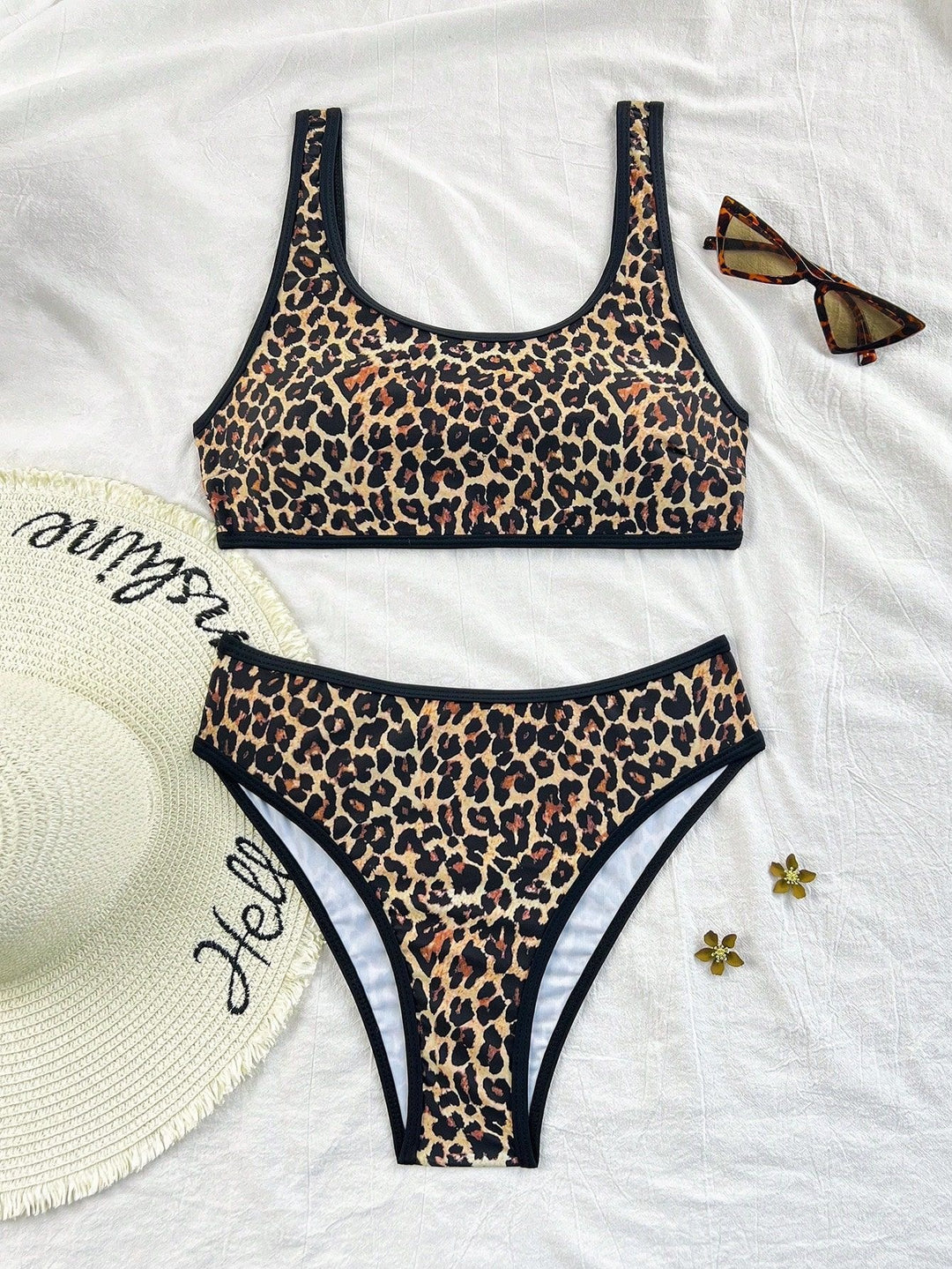 Damen Bikini-Set mit trendigem Leopardenmuster Echo Archiv