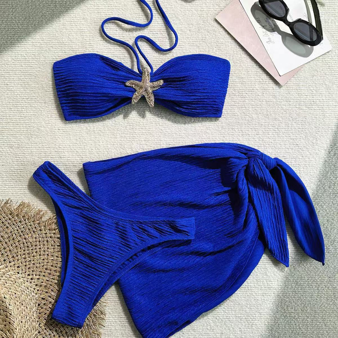 Damen Bandeau-Bikini mit schickem Wickeltuch Echo Archiv