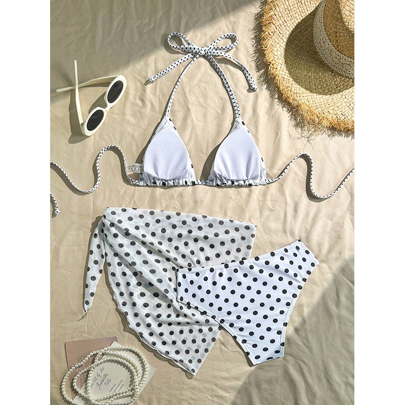 Dam triangelbikini-set med matchande pareo Mirla-Eva Jonsson