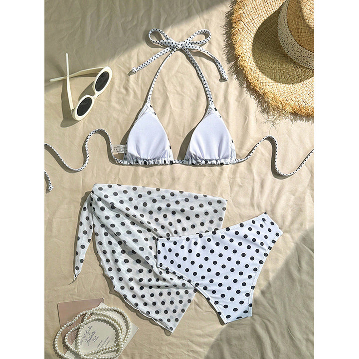Dam triangelbikini-set med matchande pareo Mirla-Eva Jonsson