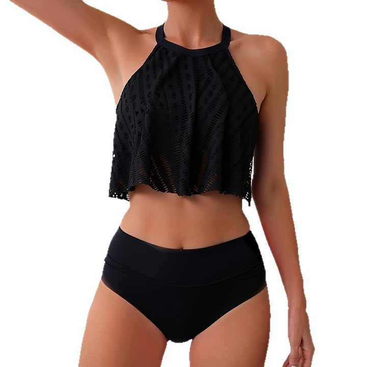Damen Crop-Top Badeanzug mit hoch geschnittenem Slip Echo Archiv