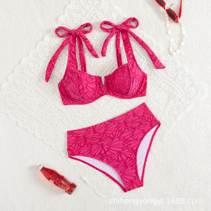 Damen Push-Up Bikini mit verspieltem Schleifen-Design Echo Archiv