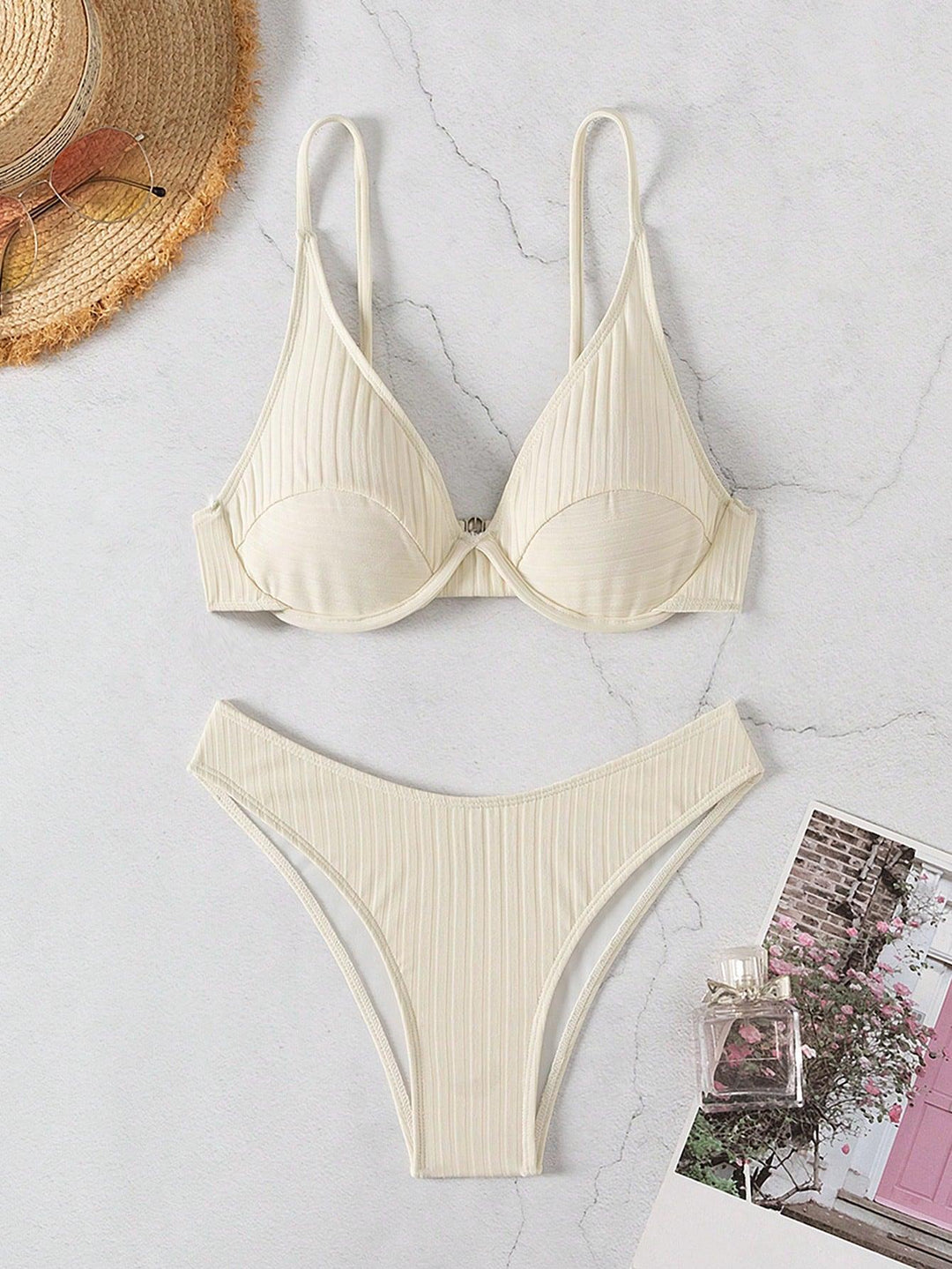 Damen Triangel-Bikini mit eleganter Rippstruktur Echo Archiv