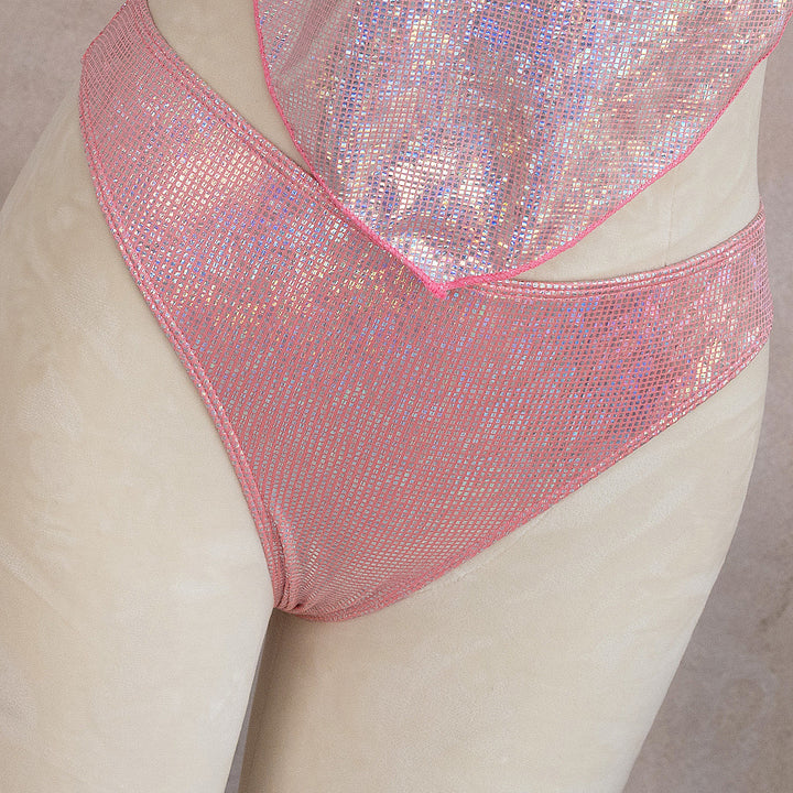 Damen Knapp geschnittenes Strandkleid mit Glitzereffekt Echo Archiv
