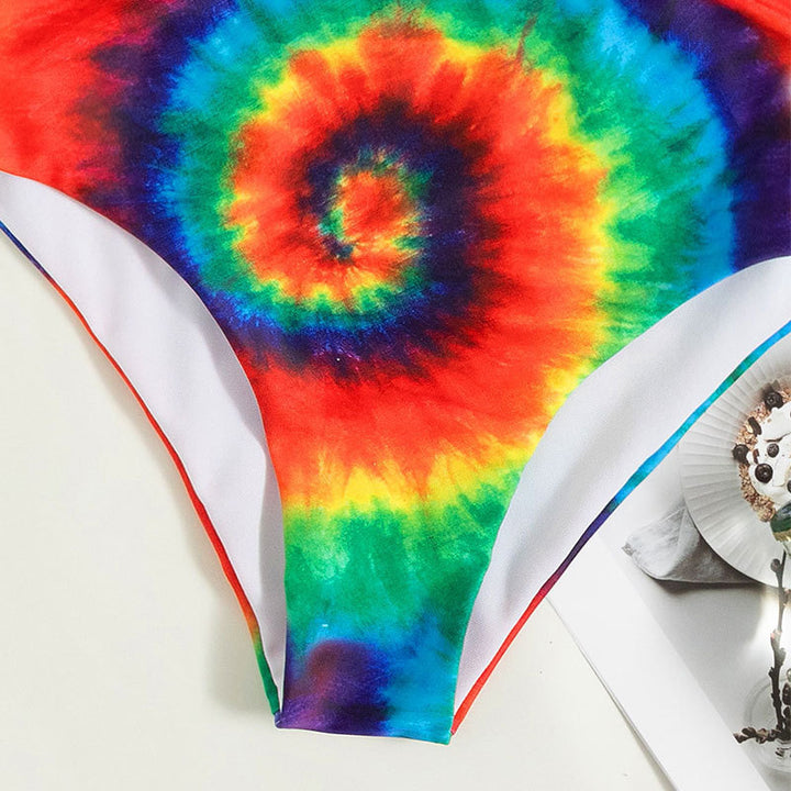 Damen Buntes Spiralmuster Bikini-Set Echo Archiv