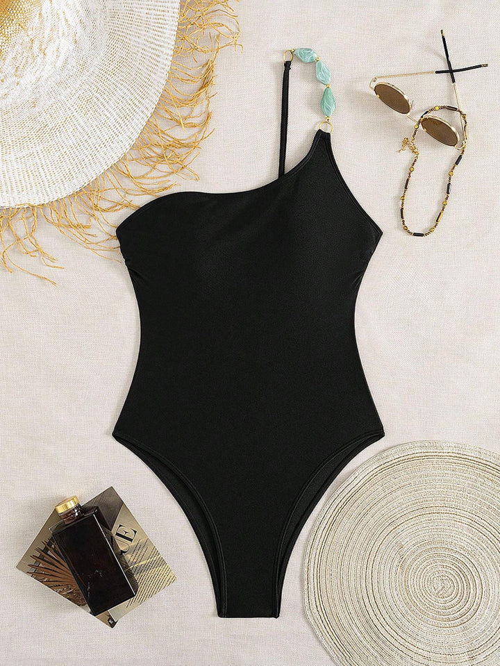 Damen Eleganter Schwimmanzug mit schmalen Trägern und figurschmeichelndem Schnitt Echo Archiv