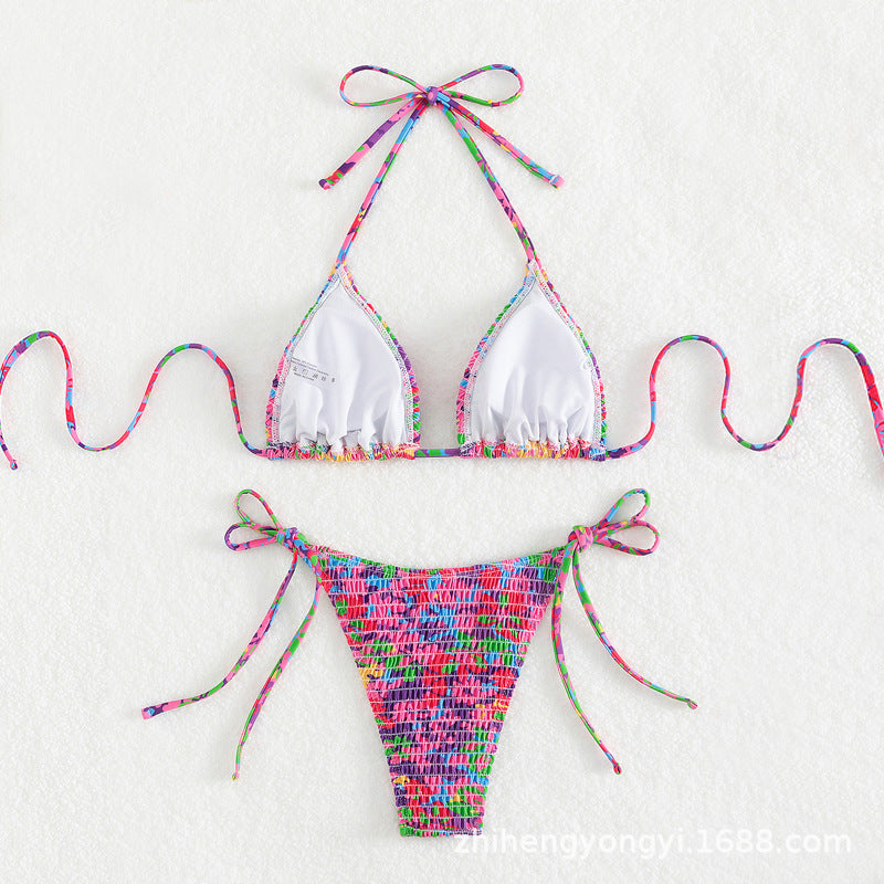 Damen Bunte Triangle-Bikini Echo Archiv