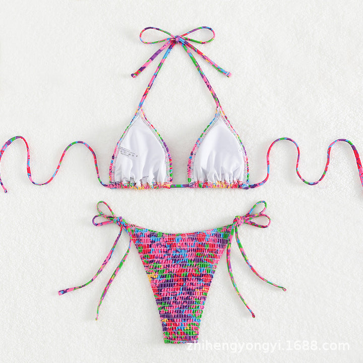 Damen Bunte Triangle-Bikini Echo Archiv