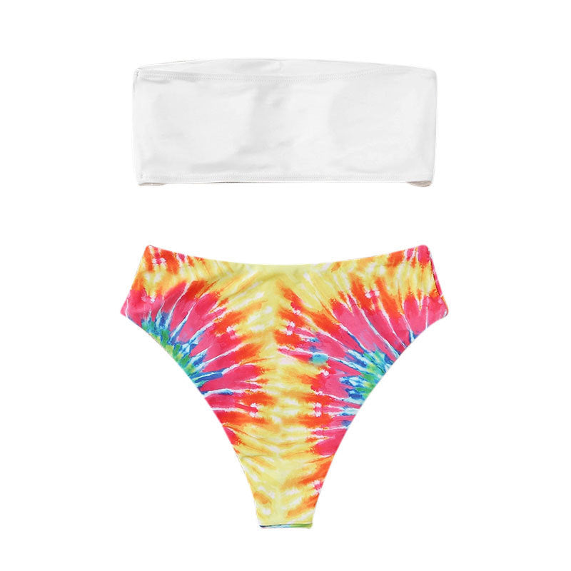 Damen Bandeau-Bikini im trendigen Batikmuster Echo Archiv