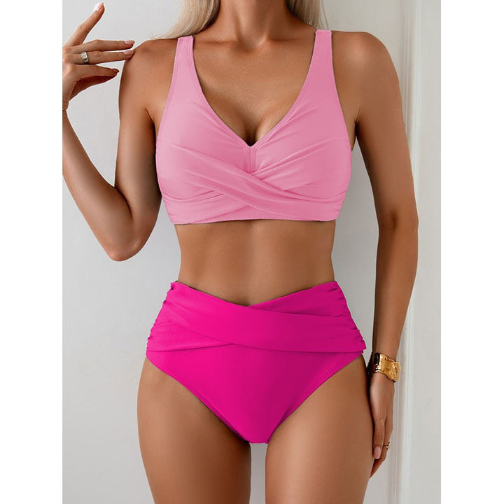 Damer Högbenta Bikini-set med smart vikdesign Mirla-Eva Jonsson