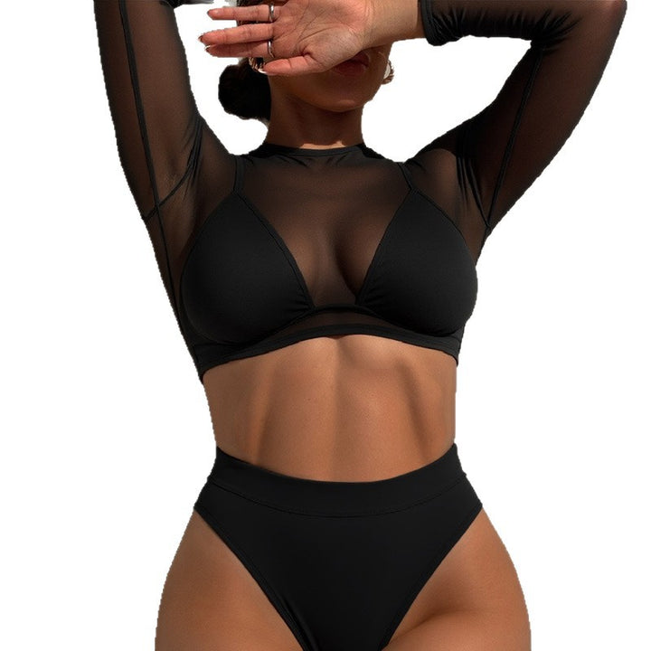Damen Sportliches Longsleeve-Bikini-Set Echo Archiv