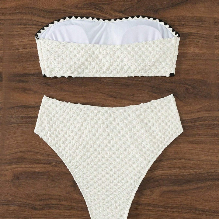 Damen Bandeau-Bikini mit strukturierter Oberfläche Echo Archiv