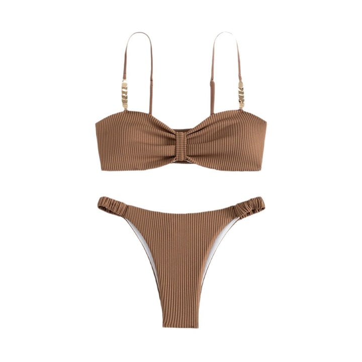 Damen Bustier-Bikini mit elegantem Schleifen-Design und modischen Akzenten Echo Archiv