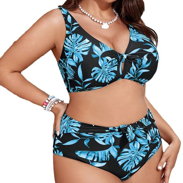 Damen Bikini Set mit floralem Schnitt und hohem Taillenslip Echo Archiv