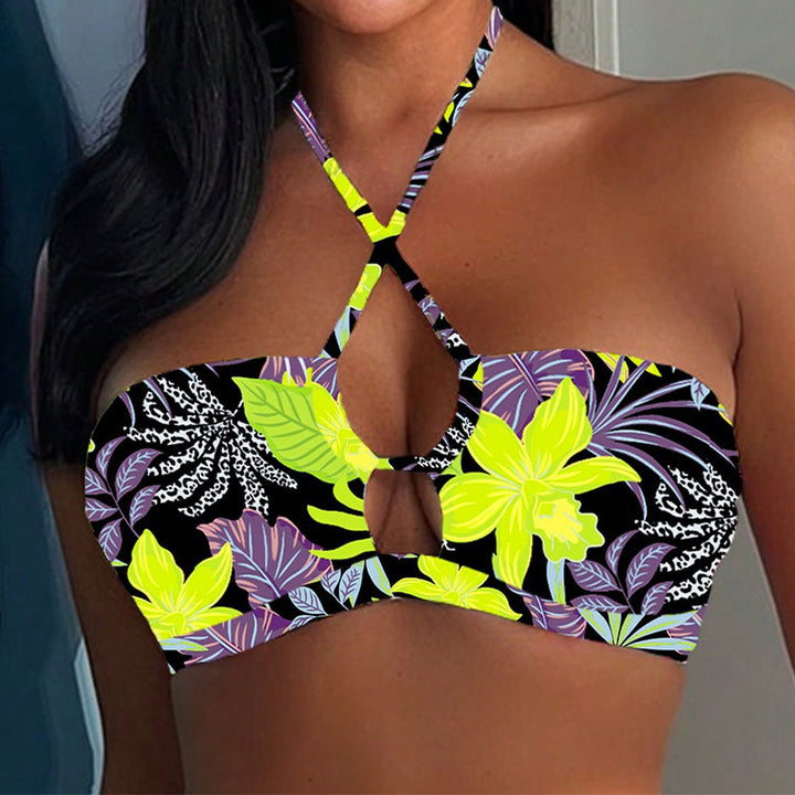 Damen Bandeau-Bikini-Top mit kreativen Cut-Out-Details Echo Archiv