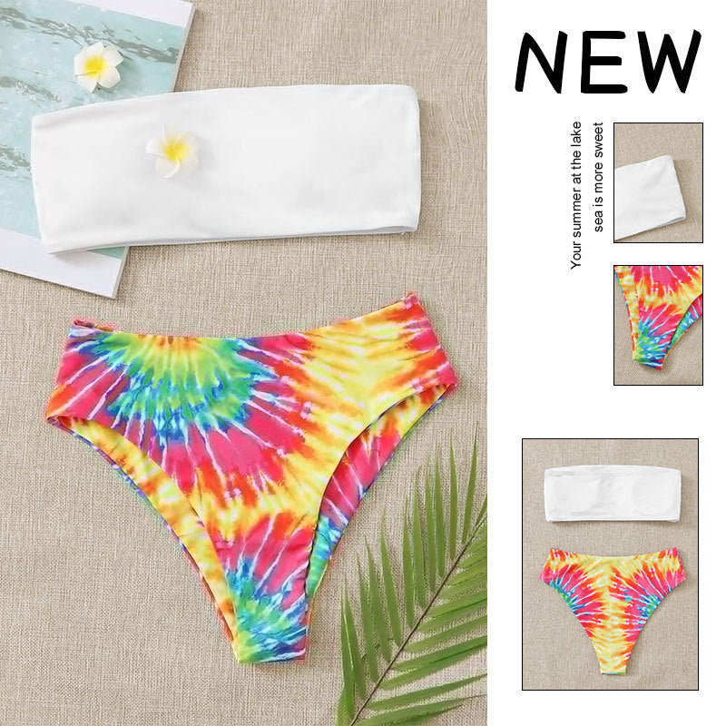 Damen Bandeau-Bikini im trendigen Batikmuster Echo Archiv