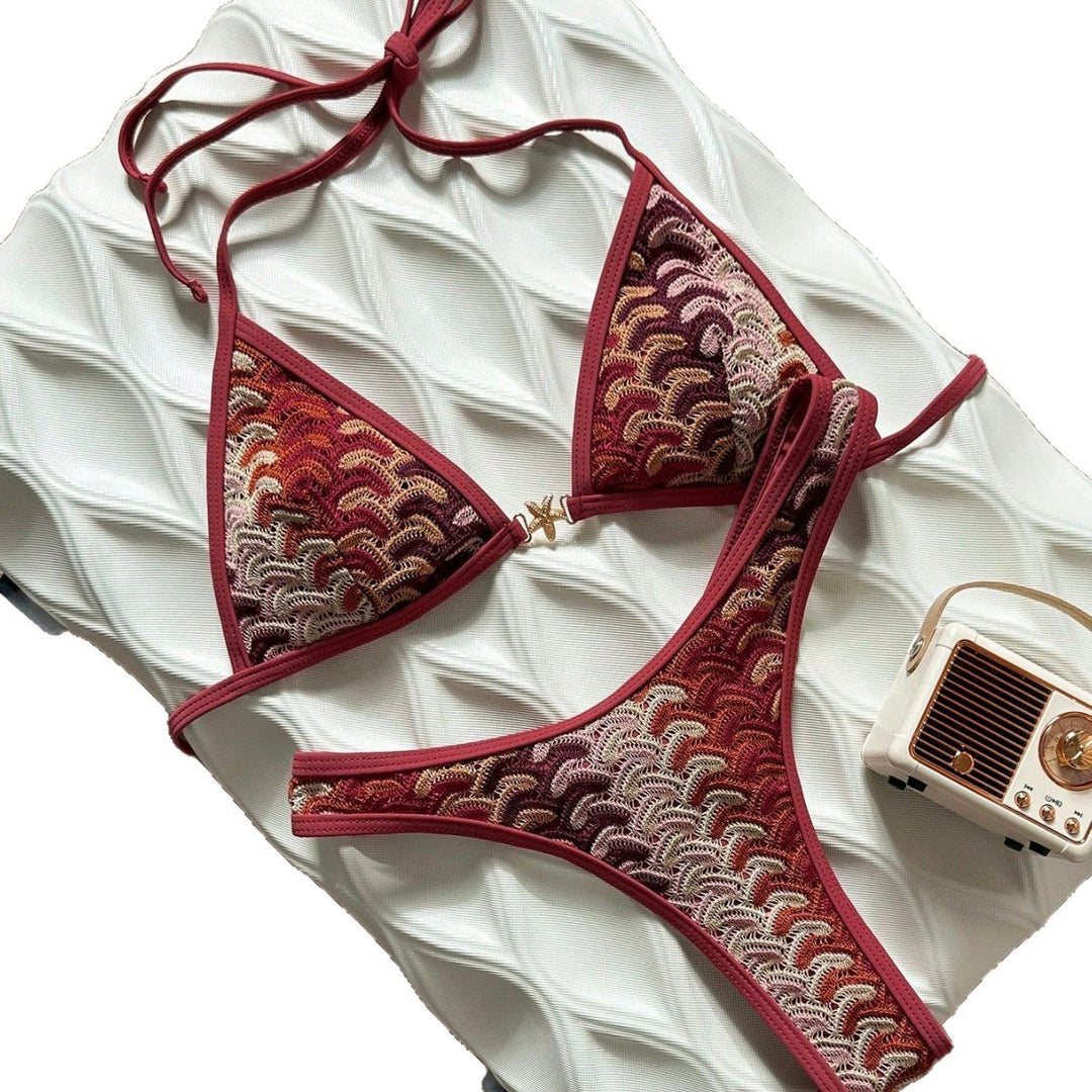 Damen Triangel-Bikini mit eleganter Rippstruktur Echo Archiv