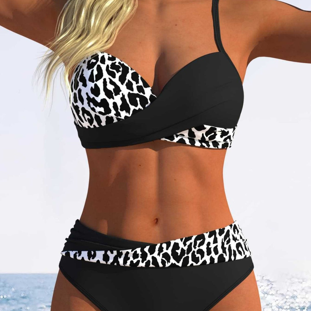 Dam Bikini-set med raffinerad inslagstop och hög midja Mirla-Eva Jonsson