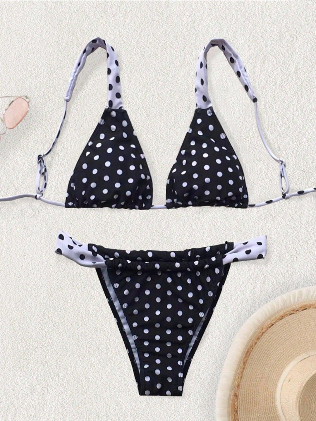 Damen Triangel-Bikini mit verspieltem Mustermix Echo Archiv