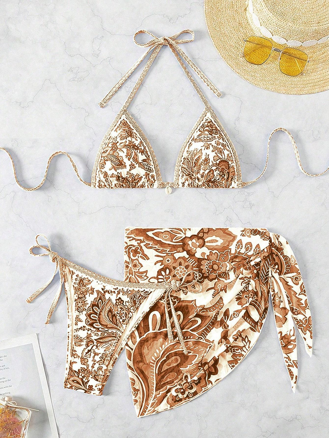 Damen Triangel-Bikini-Set mit elegantem Wickelrock Echo Archiv