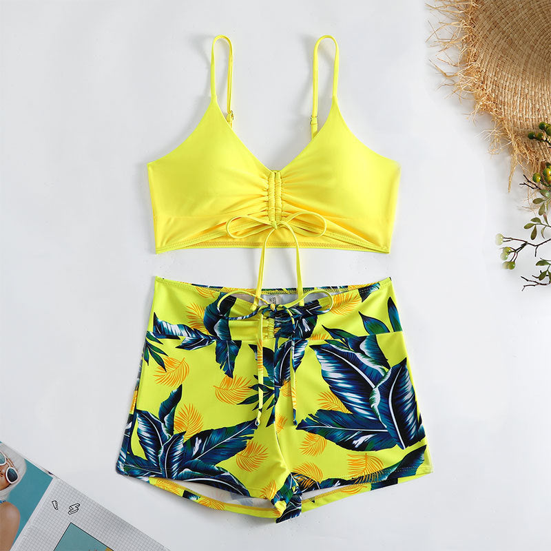 Damen Bikini-Set mit verstellbarem Oberteil und Blumenmuster Echo Archiv