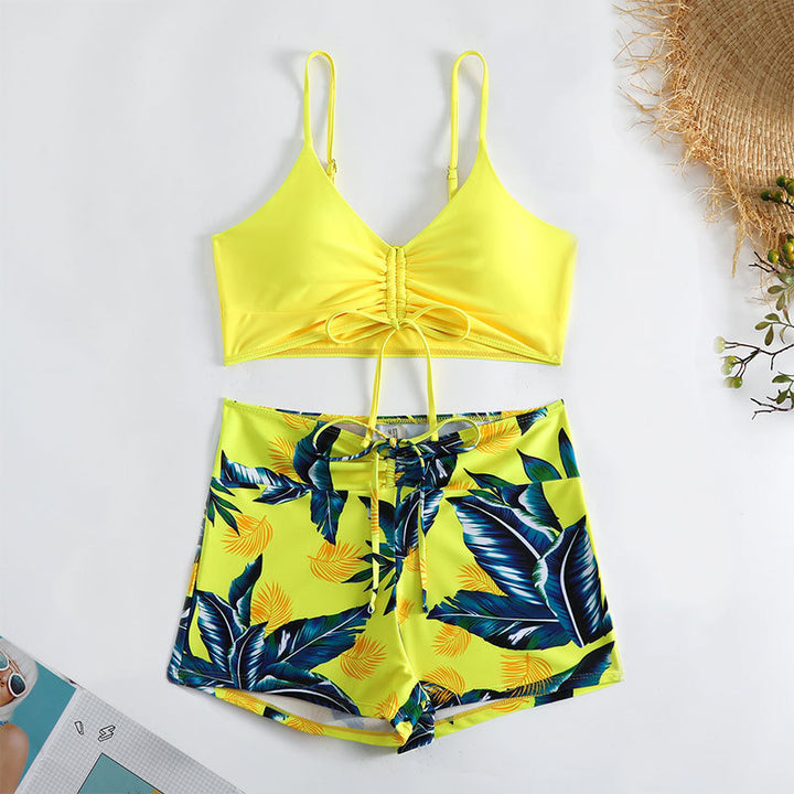Damen Bikini-Set mit verstellbarem Oberteil und Blumenmuster Echo Archiv