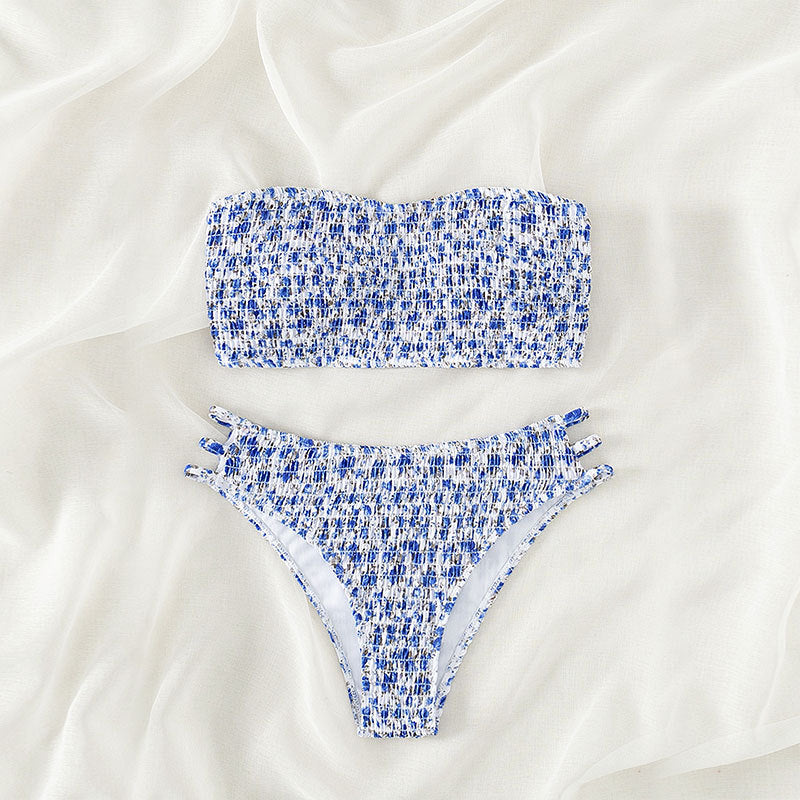Damen Bandeau-Bikini mit modischem Knotendesign Echo Archiv
