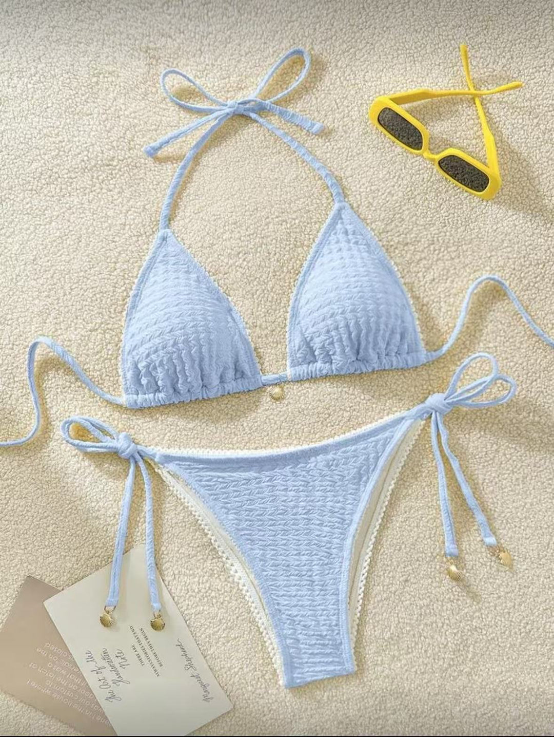 Damen Raffinierter Triangel-Bikini mit elegantem Rüschendesign Echo Archiv