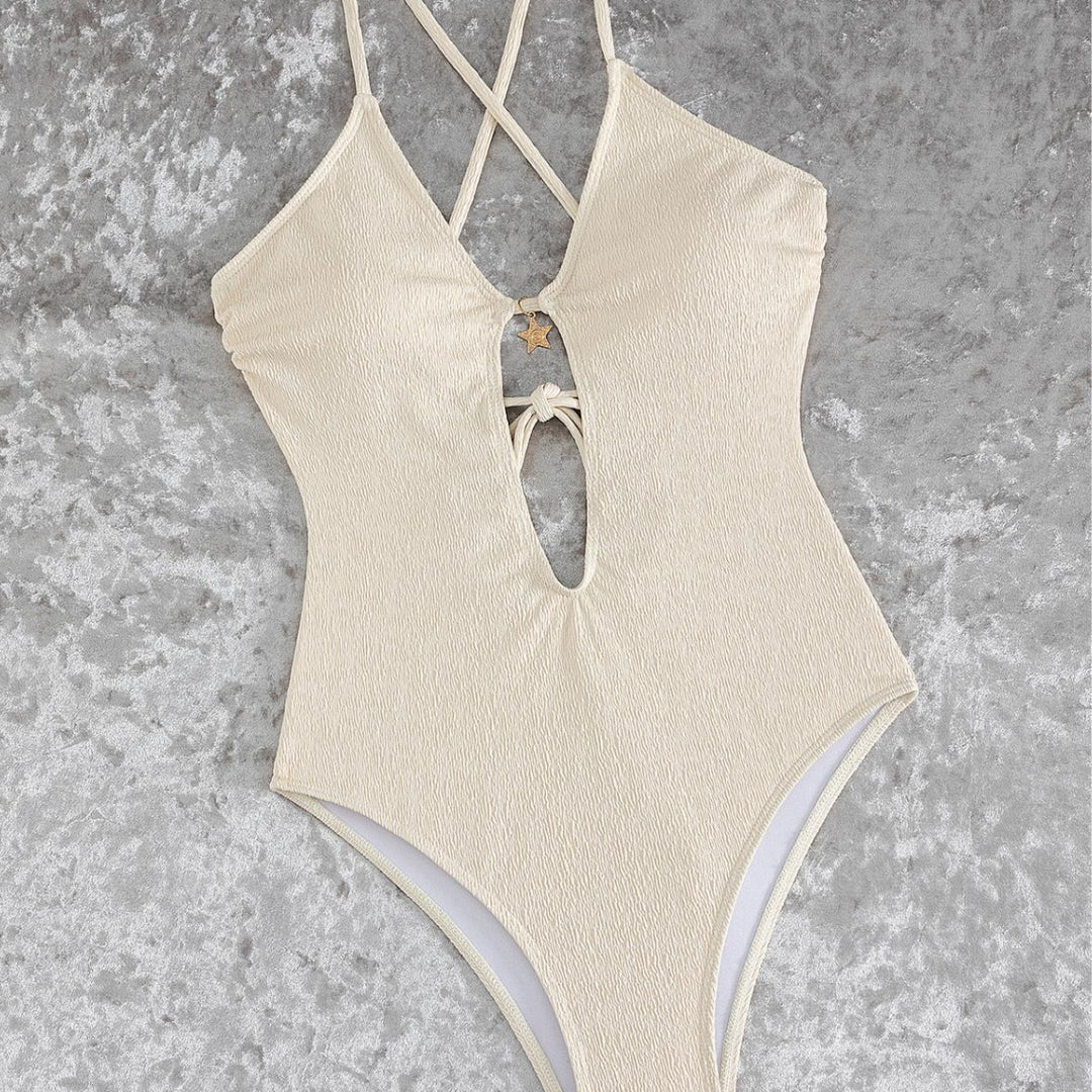 Damen Cut-Out Badeanzug mit einzigartigem Ringdetail Echo Archiv