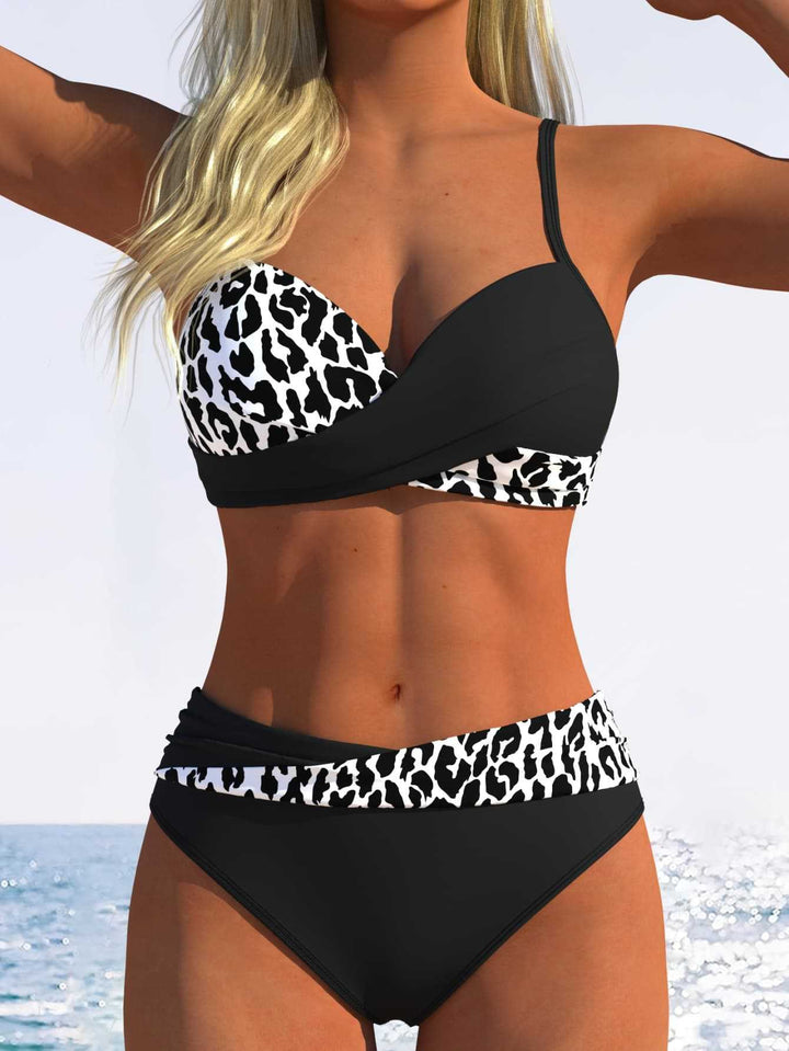 Dam Bikini-set med raffinerad inslagstop och hög midja Mirla-Eva Jonsson