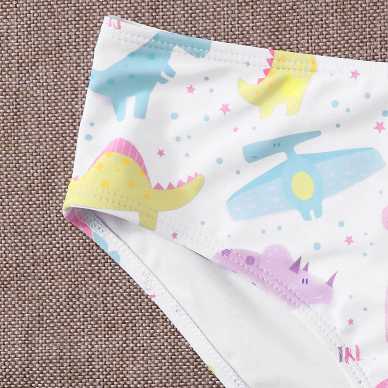 Damen Bunte Dinosaurier-Print Bikini-Set Echo Archiv