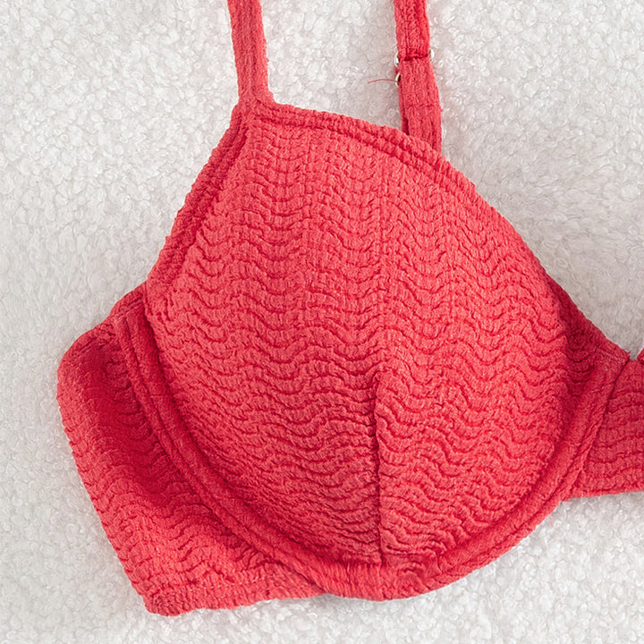 Damen Push-Up-Bikini mit stylishen Texturen Echo Archiv